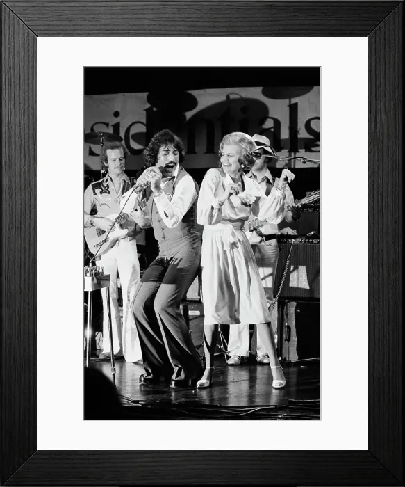 Framed Print : Betty Ford Dancing with Tony Orlando on Stage Framed Print : Betty Ford Dancing with Tony Orlando on Stage