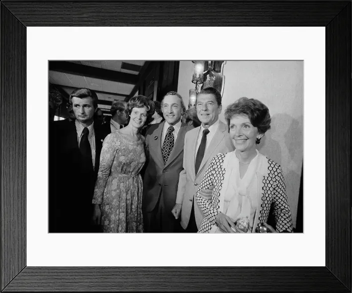 Framed Print : Ronald Reagan and Others Arriving in Wyoming Framed Print : Ronald Reagan and Others Arriving in Wyoming