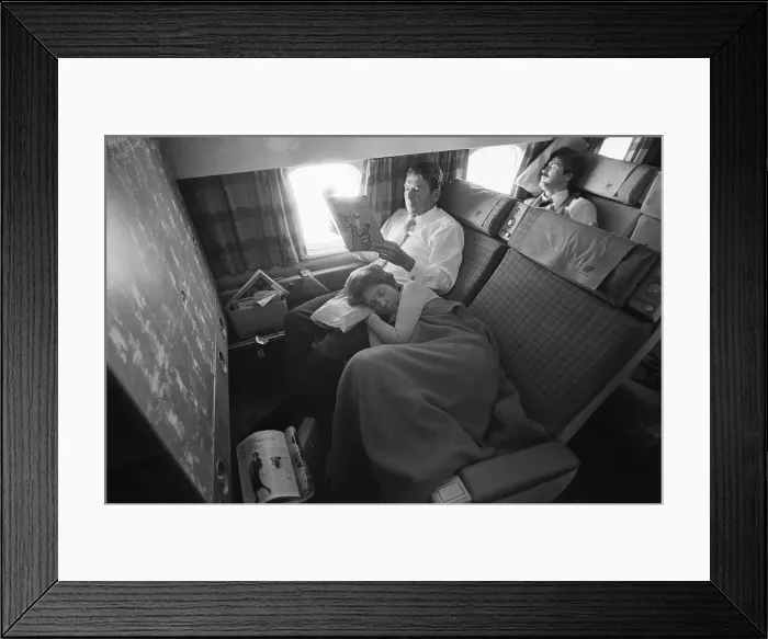Framed Print : Nancy Sleeps On Ronald Reagan'S Lap Framed Print : Nancy Sleeps On Ronald Reagan'S Lap