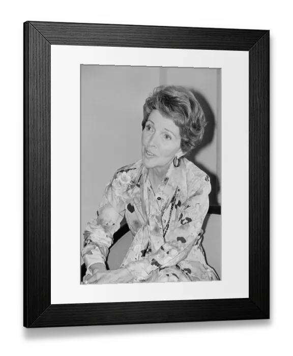 Framed Print : Portrait of Nancy Reagan Smiling Framed Print : Portrait of Nancy Reagan Smiling