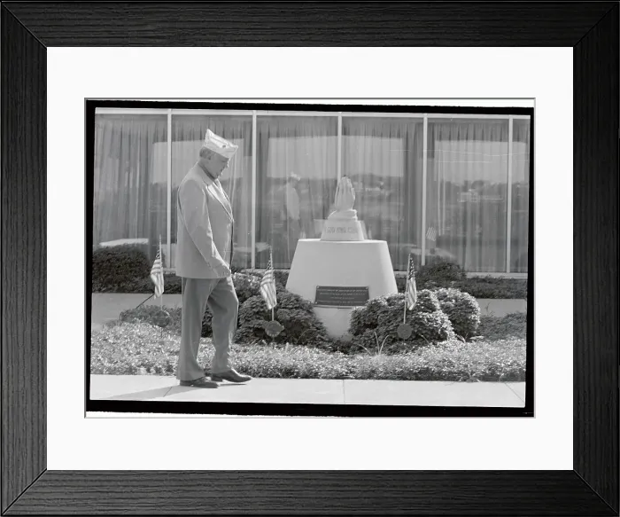 Framed Print : Edward T. Hoak Walking at a Memorial Framed Print : Edward T. Hoak Walking at a Memorial