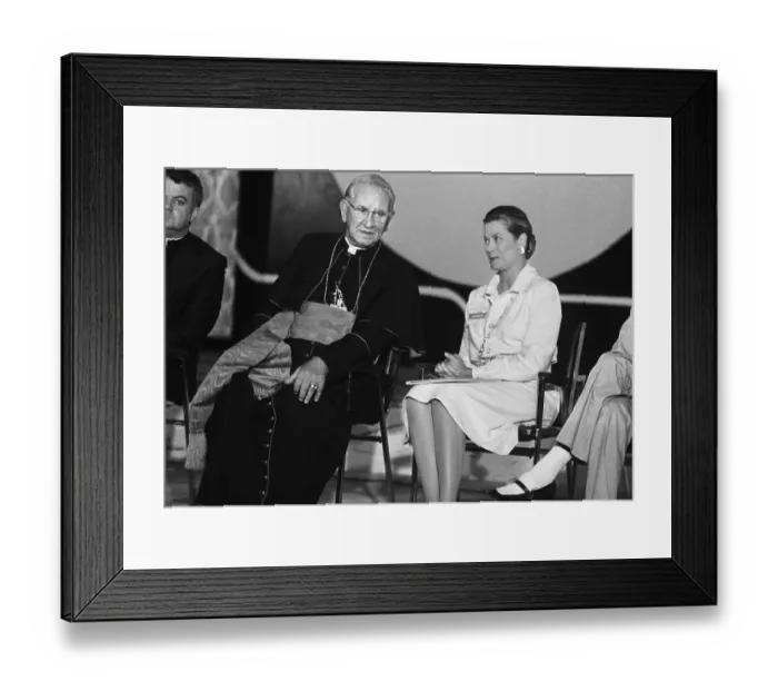 Framed Print : Princess Grace with John Cardinal Krol Framed Print : Princess Grace with John Cardinal Krol