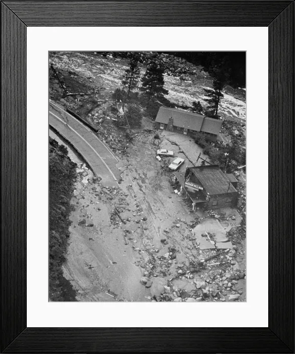 Framed Print : Big Thompson River Floods