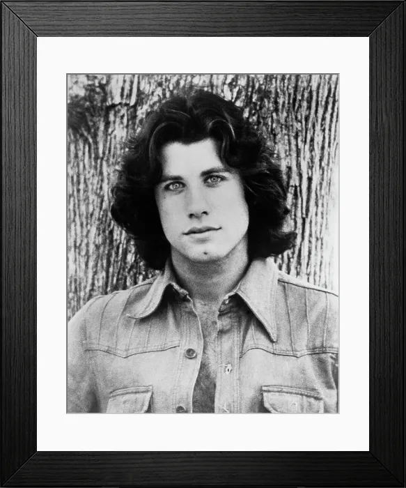 Framed Print : Portrait of John Travolta Framed Print : Portrait of John Travolta