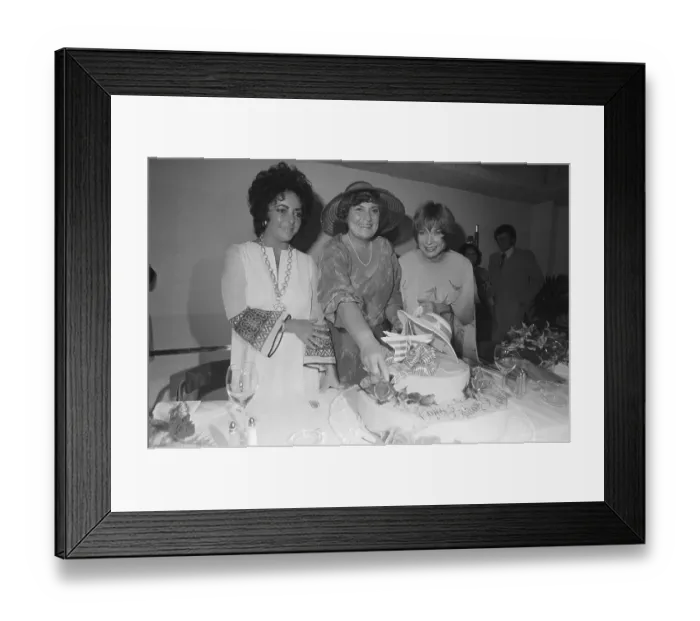 Framed Print : Bella Abzug at a Fund Raising Party Event Framed Print : Bella Abzug at a Fund Raising Party Event