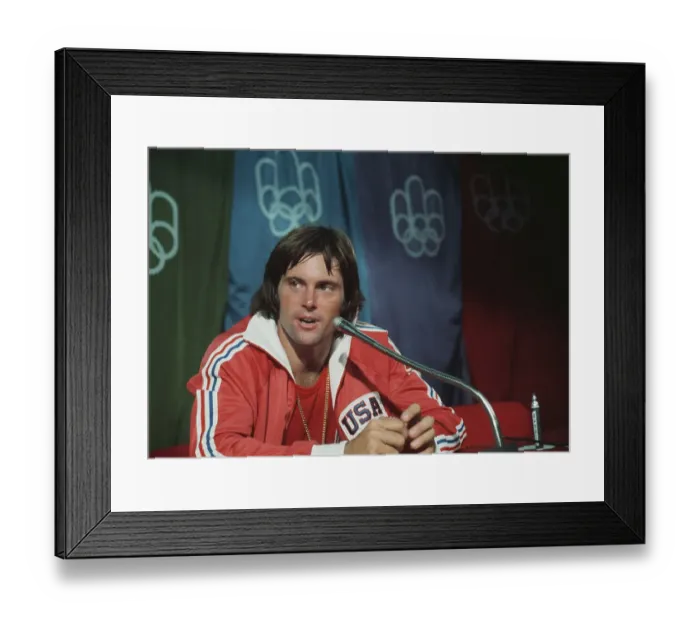 Framed Print : Jenner At Montreal Olympics Framed Print : Jenner At Montreal Olympics