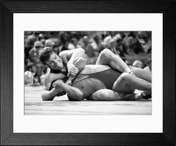 Framed Print : Wrestling Action at the 1976 Olympics Framed Print : Wrestling Action at the 1976 Olympics