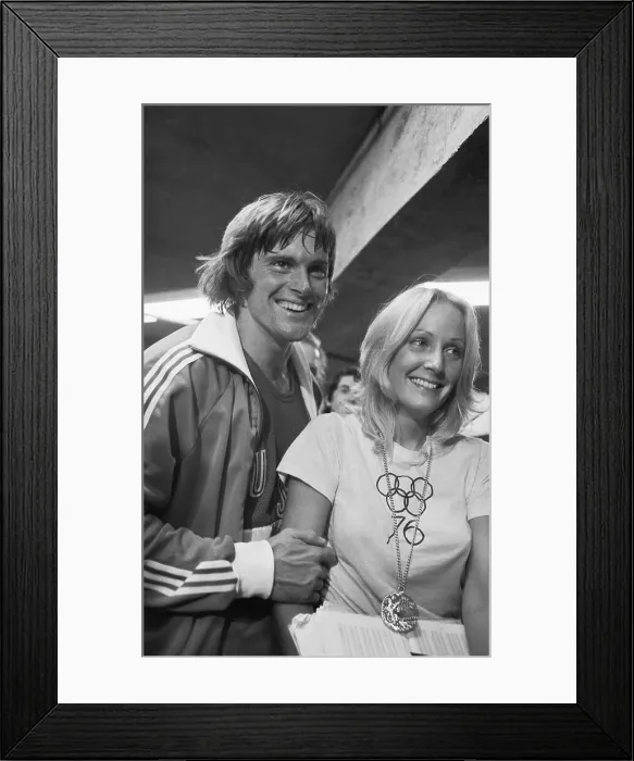 Framed Print : Bruce Jenner and wife Chrystie