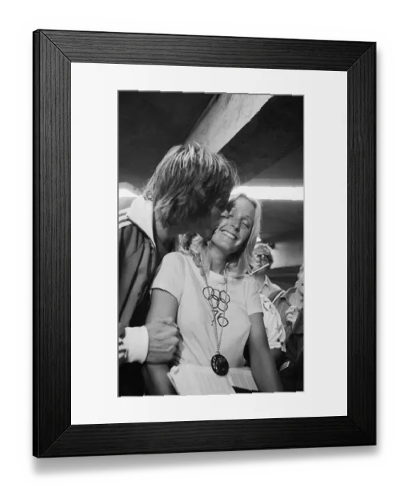 Framed Print : Bruce Jenner and wife Chrystie Framed Print : Bruce Jenner and wife Chrystie