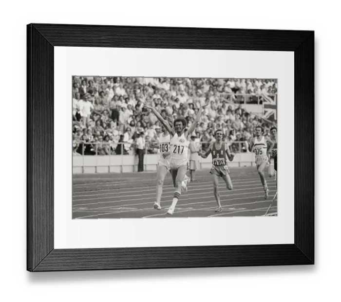 Framed Print : Cuban Runner Winning Olympic 800 Meters Framed Print : Cuban Runner Winning Olympic 800 Meters