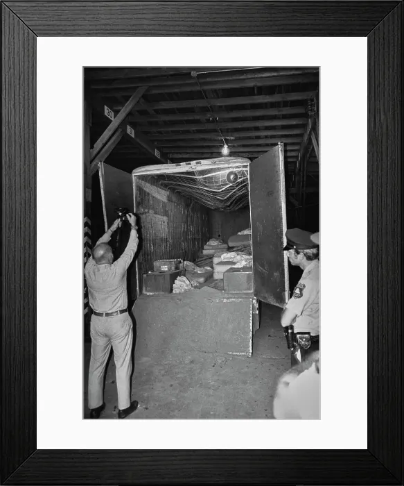 Framed Print : Interior Of Kidnapping Van Framed Print : Interior Of Kidnapping Van
