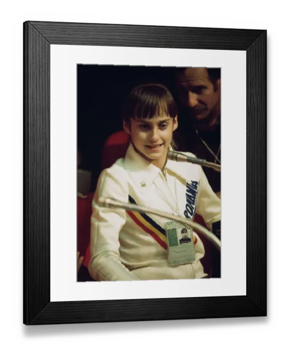 Framed Print : Romanian Gymnast Nadia Comaneci Framed Print : Romanian Gymnast Nadia Comaneci