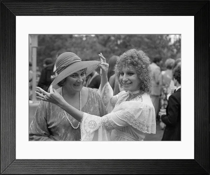 Framed Print : Barbara Streisand with Bella Abzug Framed Print : Barbara Streisand with Bella Abzug