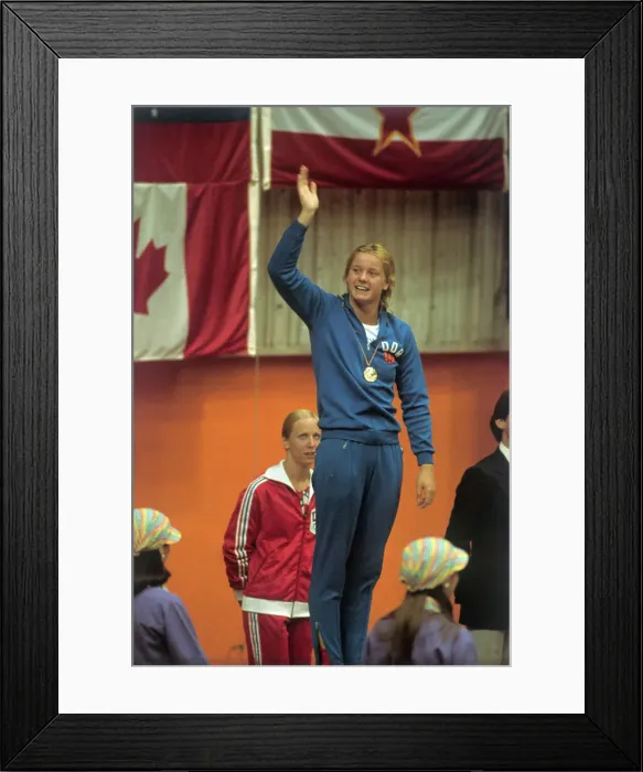 Framed Print : Kornelia Ender Waving