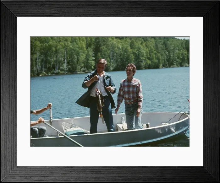 Framed Print : Walter Mondale Fishing Framed Print : Walter Mondale Fishing