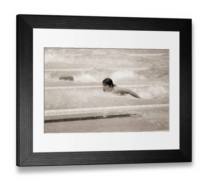 Framed Print : Andrea Pollack Doing Butterfly Stroke