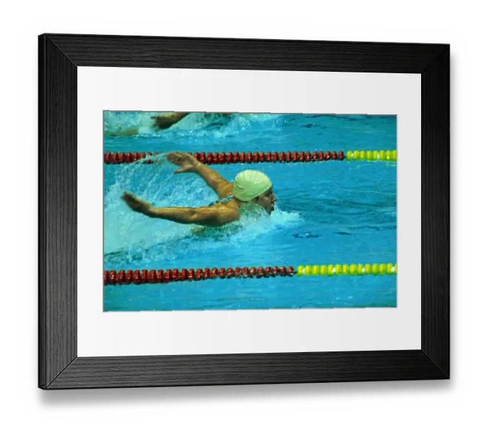 Framed Print : Andrea Pollack Swimming to the Win Framed Print : Andrea Pollack Swimming to the Win