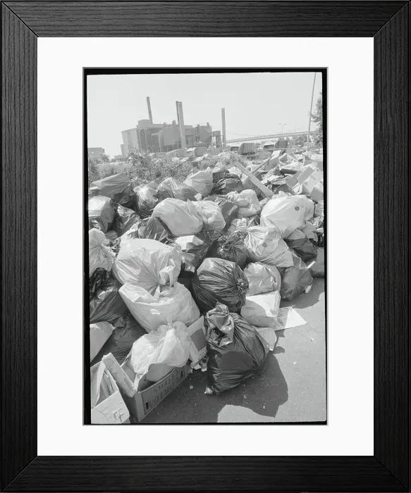 Framed Print : Trash Piles Framed Print : Trash Piles