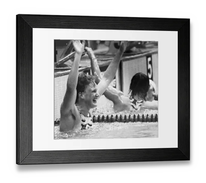 Framed Print : Andrea Pollack Celebrating Her Win Framed Print : Andrea Pollack Celebrating Her Win