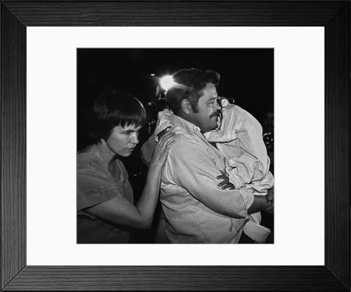 Framed Print : Parents Reunited With Abducted Child Framed Print : Parents Reunited With Abducted Child