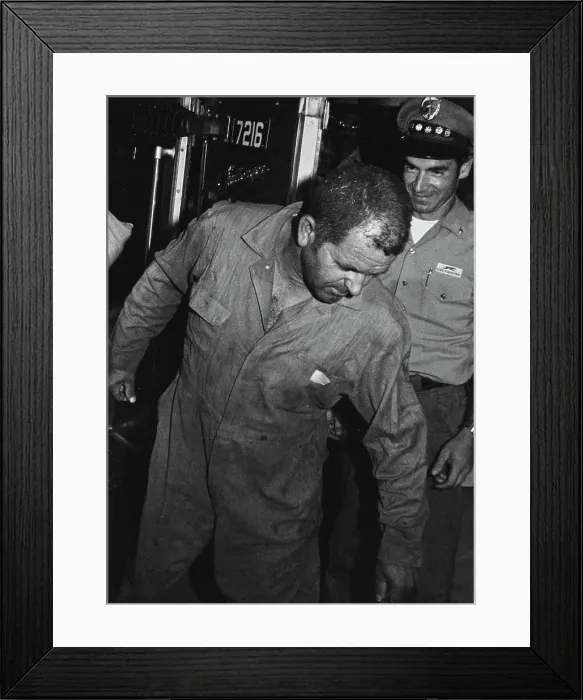 Framed Print : Chowchilla Kidnapping Bus Driver