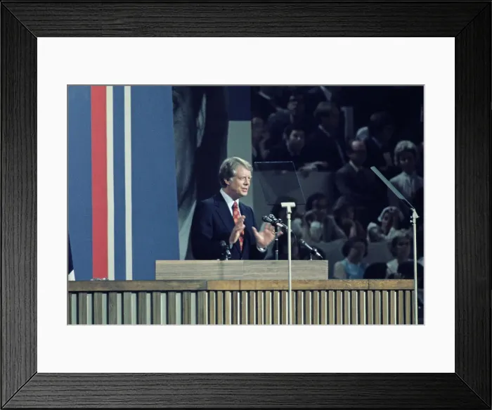 Framed Print : Carter Addressing Convention Framed Print : Carter Addressing Convention