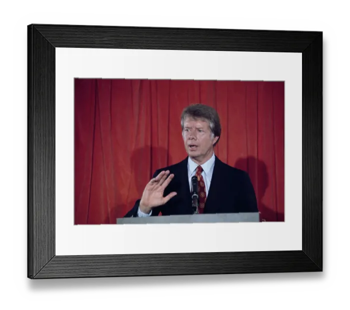 Framed Print : Jimmy Carter Announces Running Mate Framed Print : Jimmy Carter Announces Running Mate