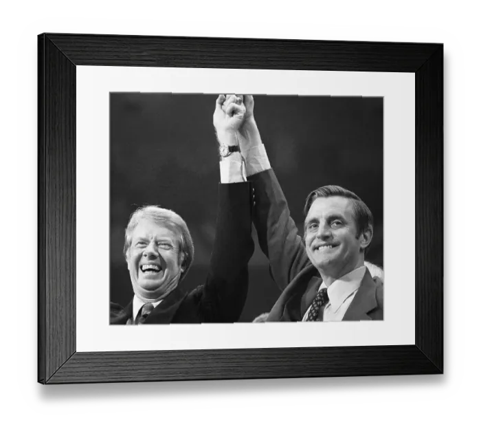 Framed Print : Carter and Mondale Accepting Nominations Framed Print : Carter and Mondale Accepting Nominations