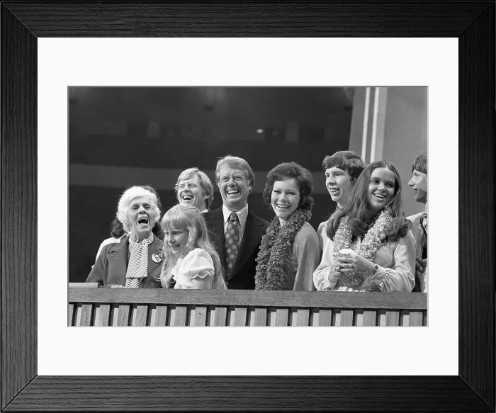 Framed Print : Carter and Family After His Acceptance Framed Print : Carter and Family After His Acceptance