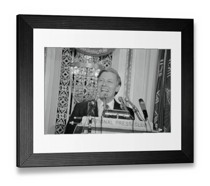 Framed Print : Helmut Schmidt Addressing the National Press Club Framed Print : Helmut Schmidt Addressing the National Press Club