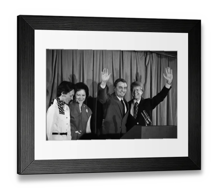Framed Print : Jimmy Carter and Walter Mondale Framed Print : Jimmy Carter and Walter Mondale