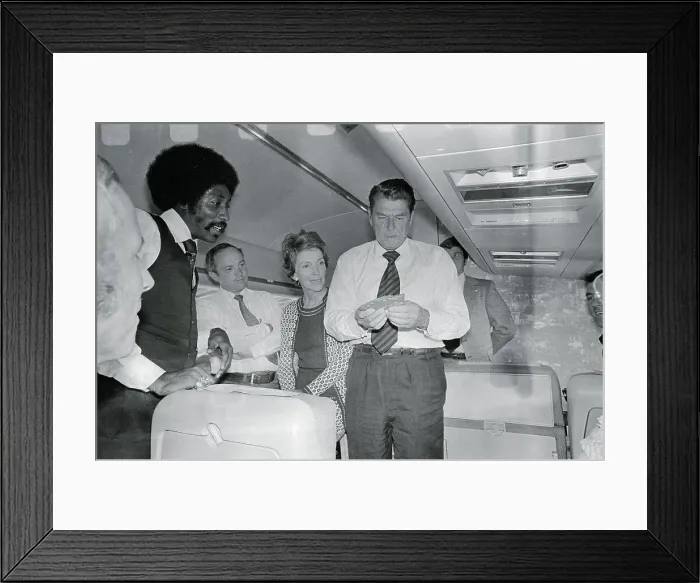 Framed Print : Ronald Reagan Demonstrating Card Trick Framed Print : Ronald Reagan Demonstrating Card Trick