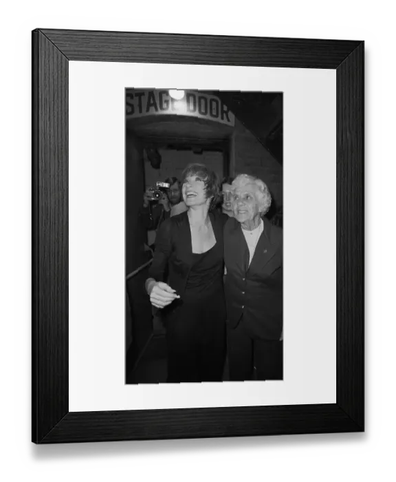 Framed Print : Former First Mother Lillian Carter Embracing Actress Shirley MacLaine Framed Print : Former First Mother Lillian Carter Embracing Actress Shirley MacLaine
