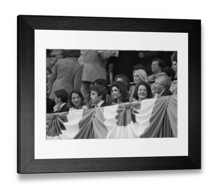Framed Print : Portrait of Jacqueline Kennedy Onassis at Convention