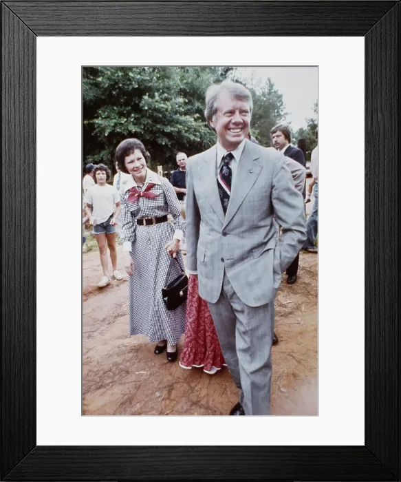 Framed Print : Jimmy Carter and Wife In Plains, Georgia Framed Print : Jimmy Carter and Wife In Plains, Georgia
