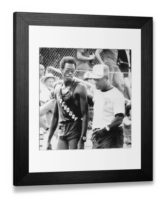 Framed Print : Edwin Moses and Leroy Walker Framed Print : Edwin Moses and Leroy Walker