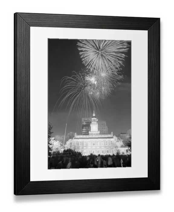 Framed Print : Fireworks on the Fourth of July Framed Print : Fireworks on the Fourth of July