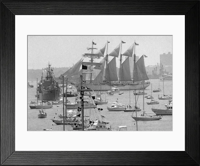 Framed Print : Esmeralda Surrounded by Small Craft Framed Print : Esmeralda Surrounded by Small Craft