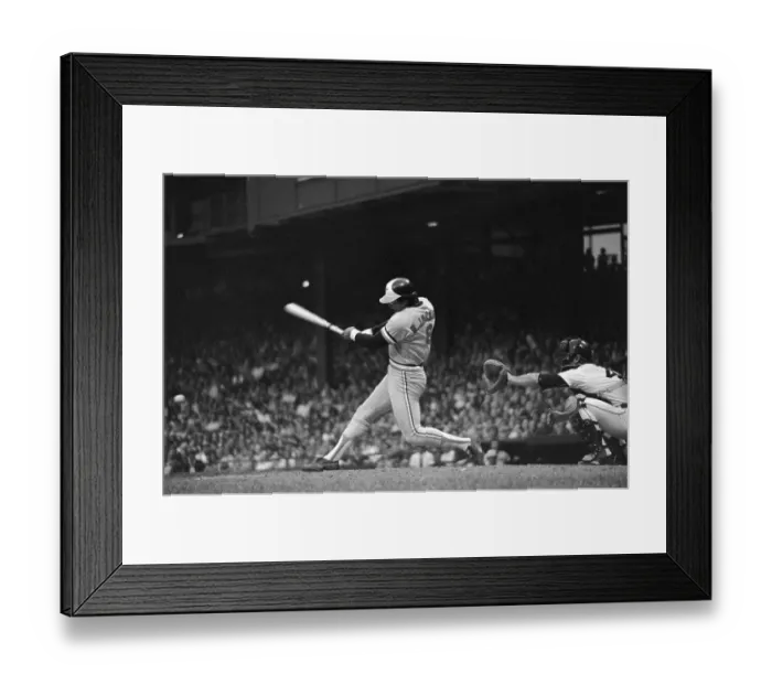 Framed Print : Reggie Jackson Batting Framed Print : Reggie Jackson Batting