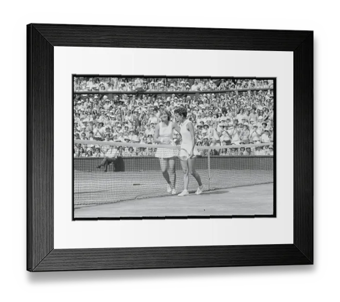 Framed Print : Chris Evert and Evonne Cawley Framed Print : Chris Evert and Evonne Cawley