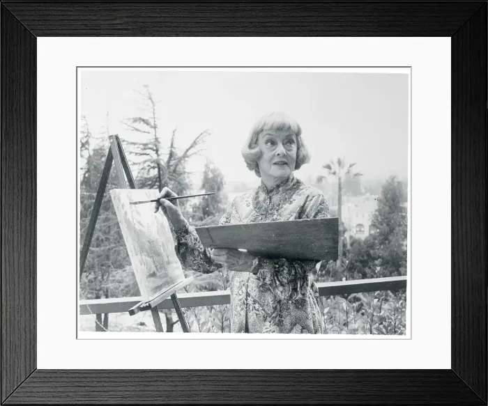 Framed Print : Actress Bette Davis Painting Outdoors Framed Print : Actress Bette Davis Painting Outdoors