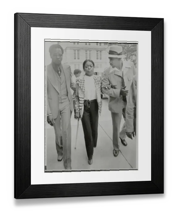 Framed Print : Witness Carolyn Kelley Being Escorted into Courthouse Framed Print : Witness Carolyn Kelley Being Escorted into Courthouse