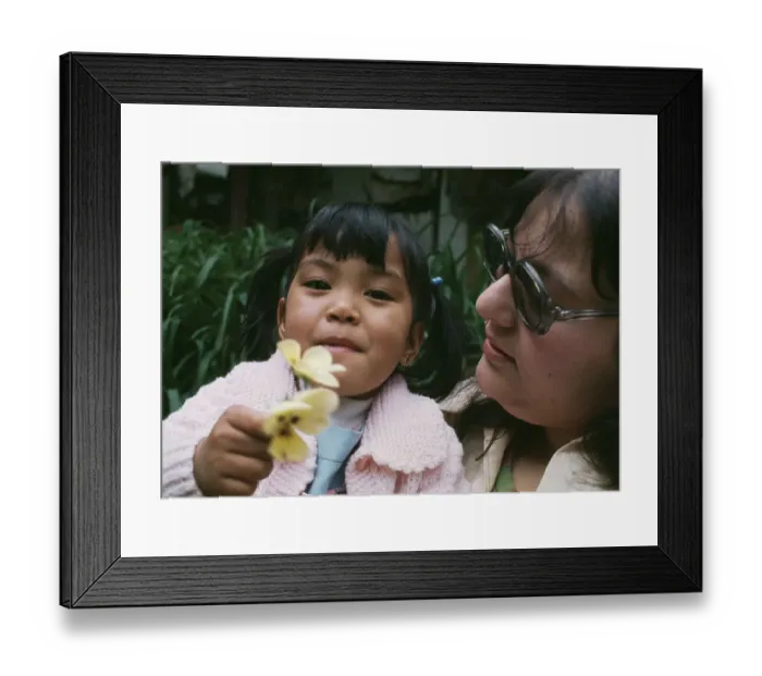 Framed Print : American Woman With Adopted Vietnamese Daughter Framed Print : American Woman With Adopted Vietnamese Daughter