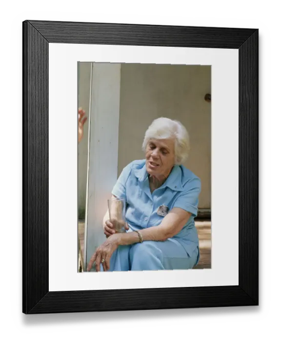 Framed Print : Lillian Carter At Home