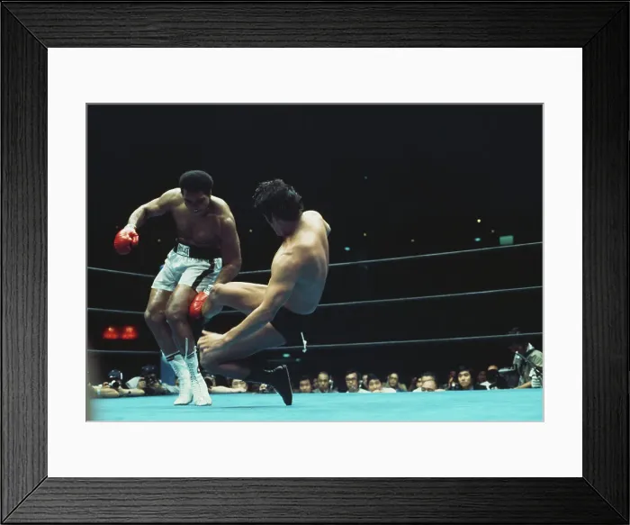 Framed Print : Muhammad Ali And Antonio Inoki Framed Print : Muhammad Ali And Antonio Inoki