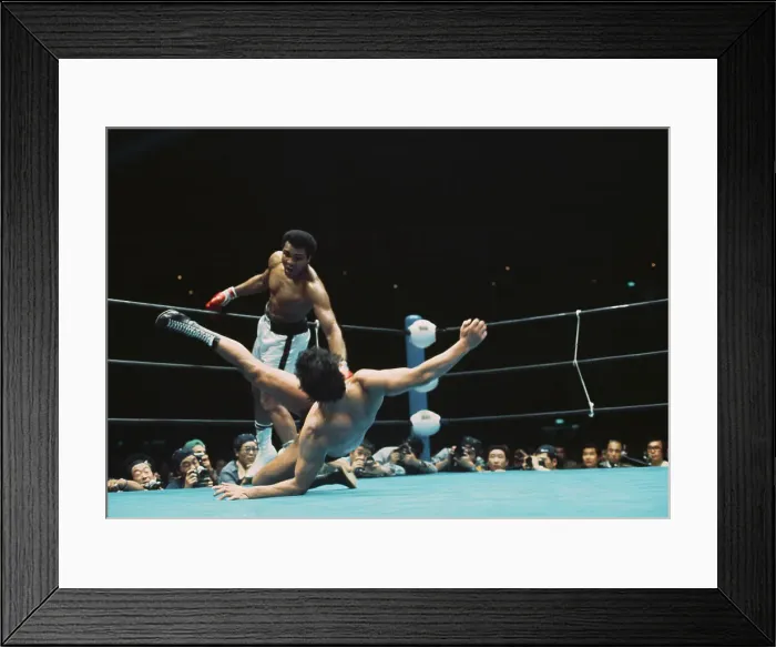 Framed Print : Muhammad Ali And Antonio Inoki Framed Print : Muhammad Ali And Antonio Inoki