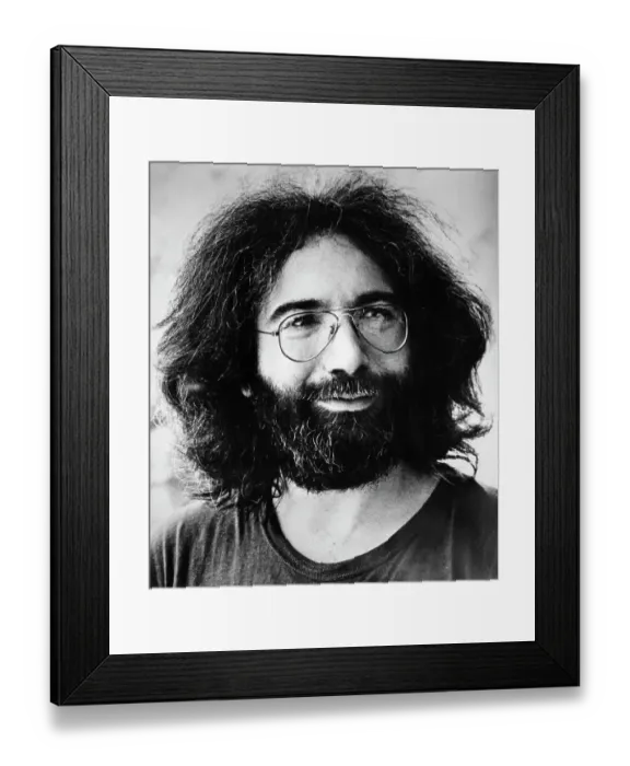Framed Print : Portrait of Jerry Garcia Framed Print : Portrait of Jerry Garcia