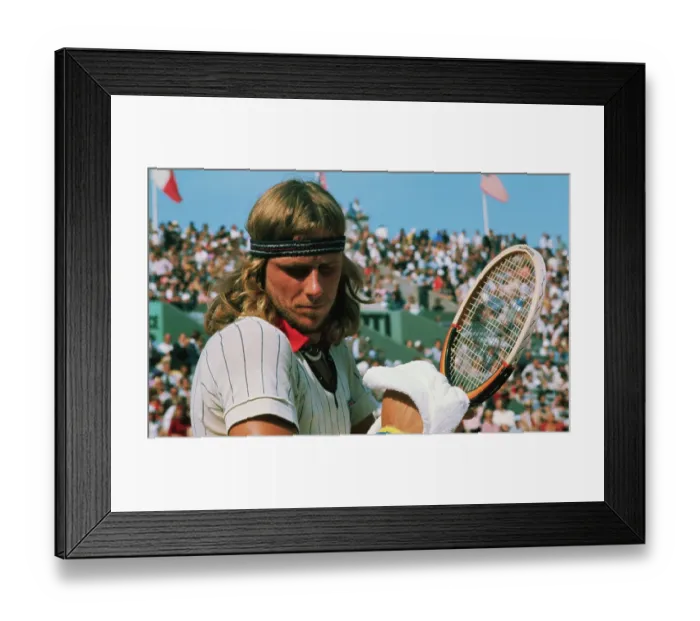 Framed Print : Tennis Player Bjorn Borg Framed Print : Tennis Player Bjorn Borg