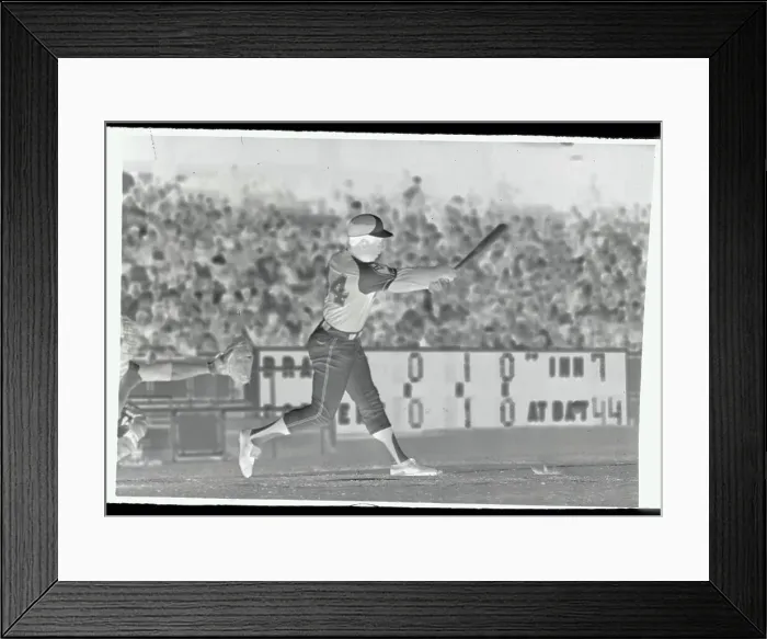 Framed Print : Baseball Players in Action