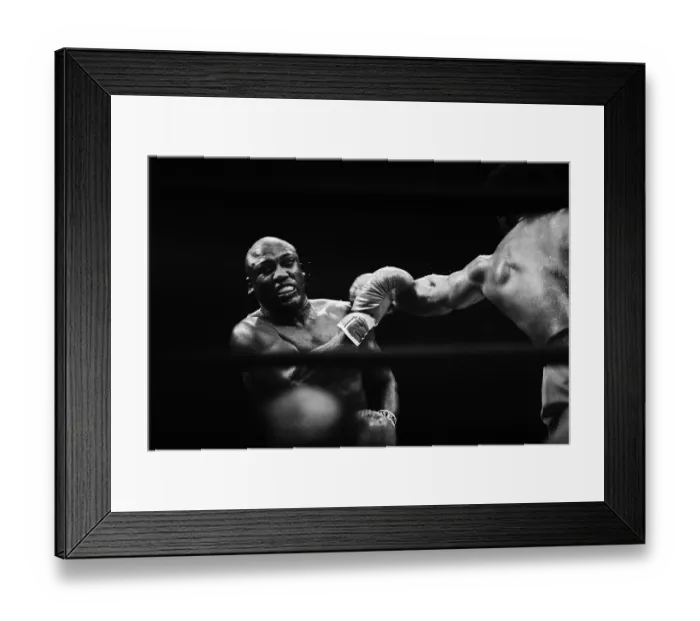Framed Print : Joe Frazier Shown Reeling From Punch Framed Print : Joe Frazier Shown Reeling From Punch